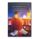 Boek met geïllustreerde cover over boodschap exclusief gericht aan mannen, belangrijk fundament
